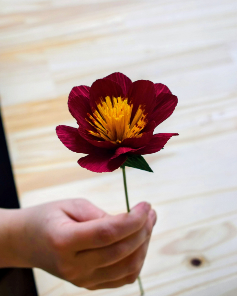 fleur papier crépon 2