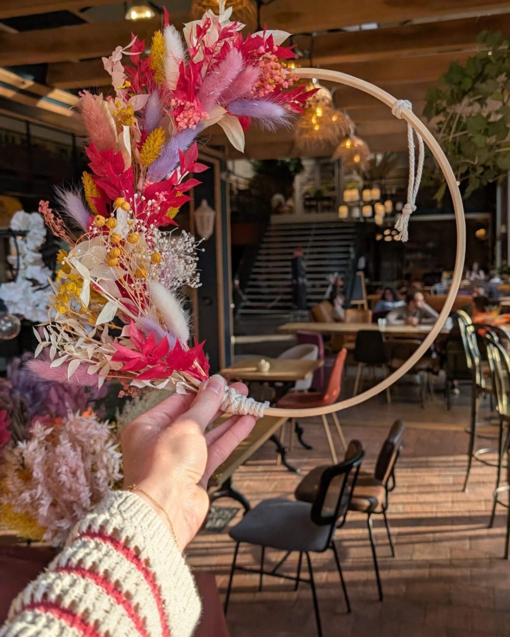 couronne fleurs sechées activité evjf